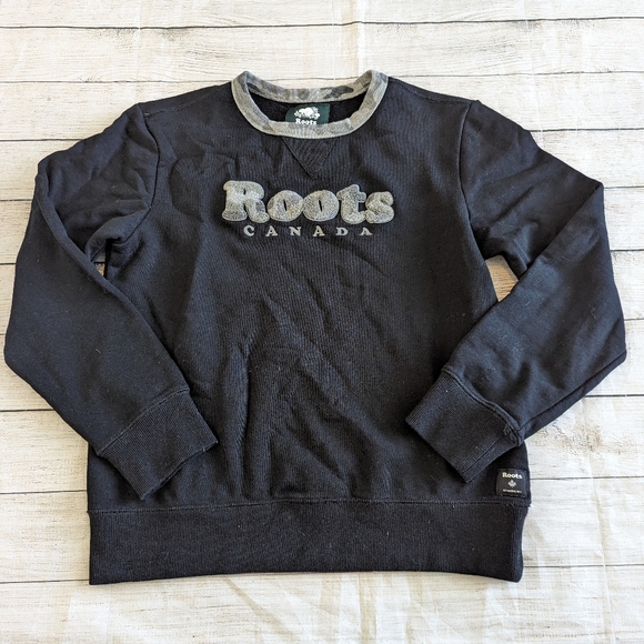 Roots Size Medium Sweatshirt With Camo Trim & Logo - Picture 1 of 1